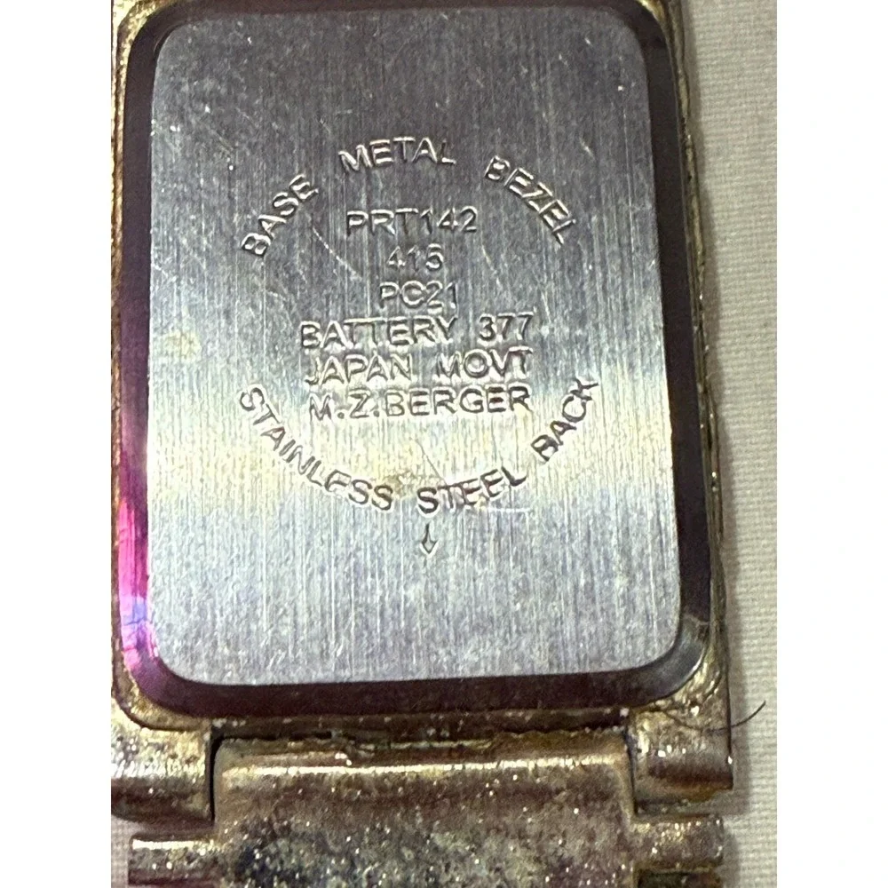 For Parts men Quartz Watch‎ (M.Z. BERGER) Part 142 415 PC21 Gold Tone